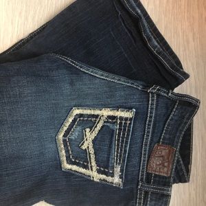 BKE Denim Sabrina Dark Wash 28x37.5